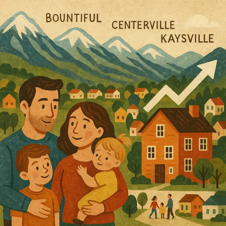 Davis County, family of four, rising home prices, mountains